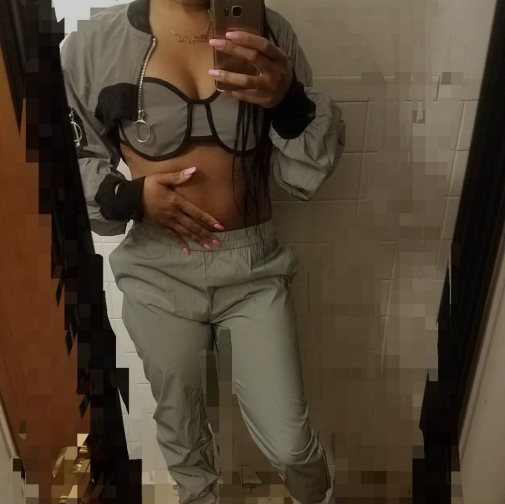 High-low Re-Flex crop jacket - Picture 5 of 8